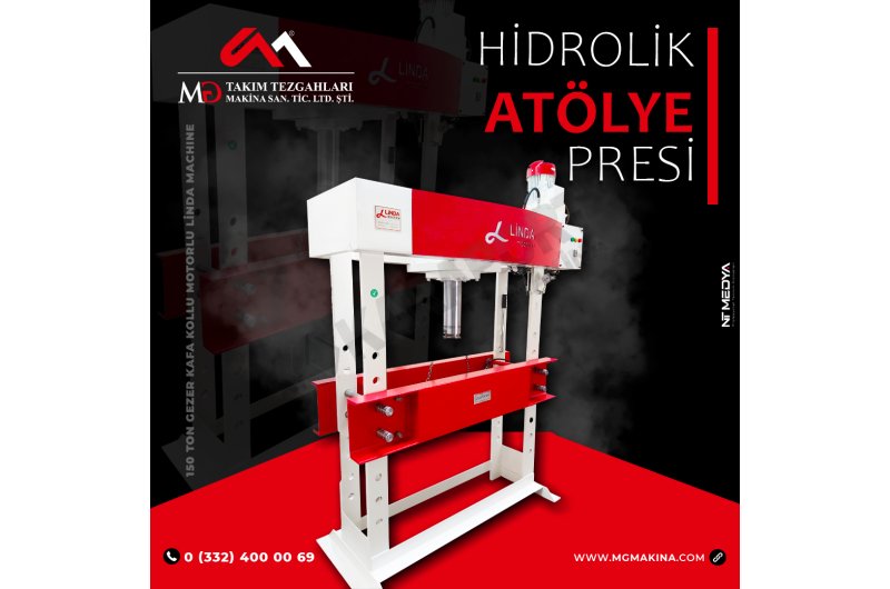 150 Ton Gezer Kafa Kollu Motorlu Hidrolik Pres ( Sıfır )