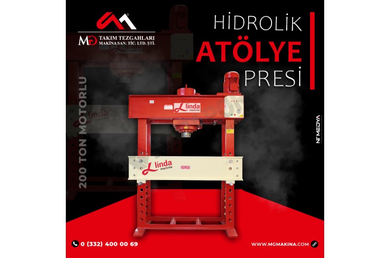 200 Ton Motorlu Hidrolik Atölye Presi