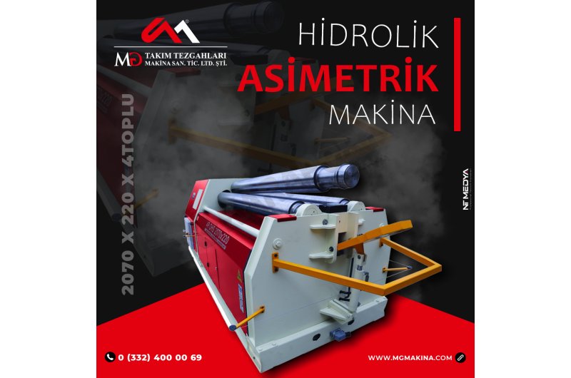 2070 x 220 x 4Toplu Hidrolik Silindir makinası