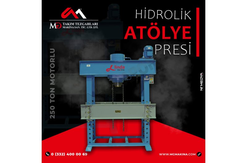 250 Ton Kollu Motorlu Hidrolik Atölye Presi  - Hydraulic Worksho
