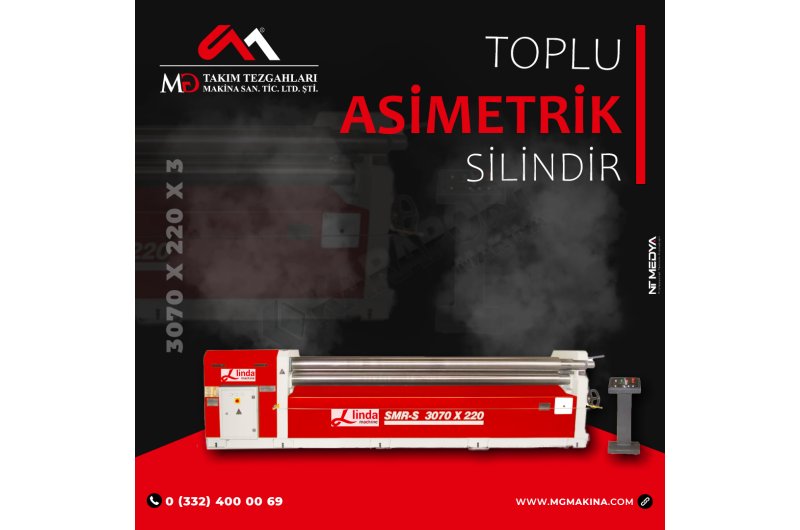 3070 x 220 x 3Toplu Asimetrik Silindir