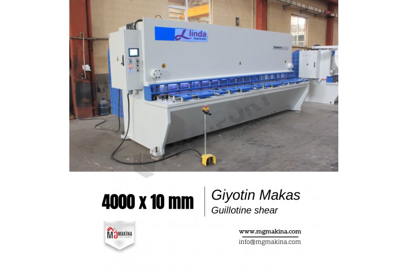 4000 x 10mm guillotine shear - Giyotin Makas
