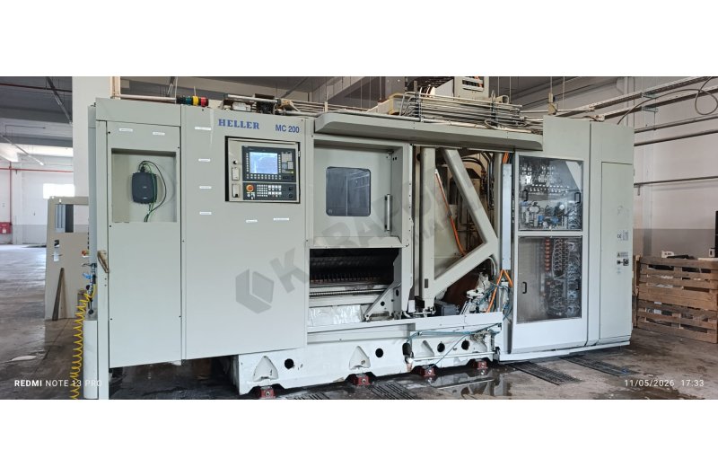5 Eksen Simültane Heller MC-200 Çift Palet CNC Yatay İşleme-2013