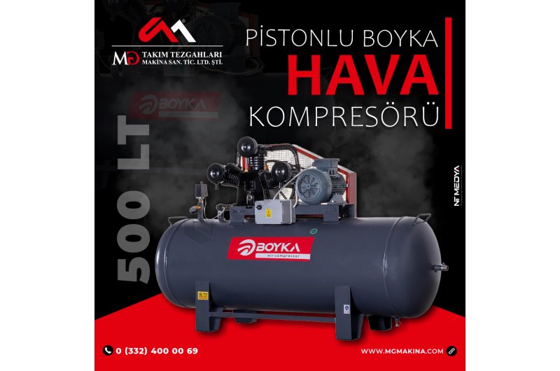 500 LİTRE HAVA KOMPRESÖRÜ ( BOYKA)