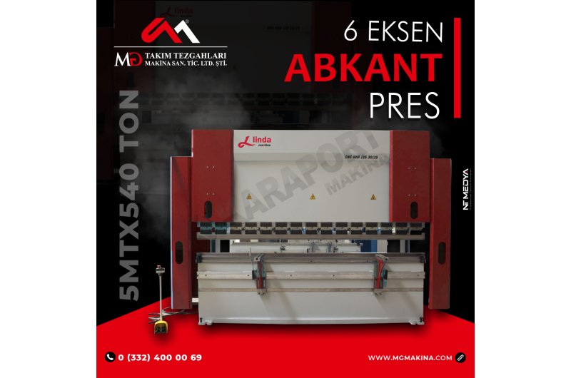 5mt X 540 Ton 6 EKSEN Abkant Pres - Press Brake