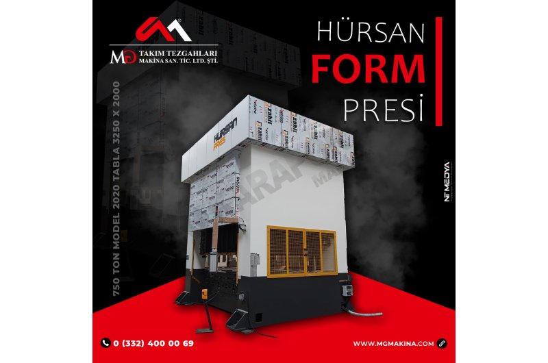 750 Ton Hürsan Form Presi Tabla 3250 x 2000