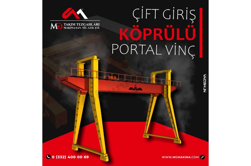 Çift Giriş Köprülü Portal Vinç