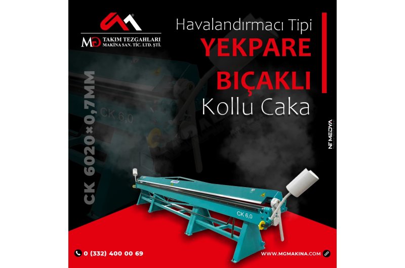 CK 6020×0,7mm Havalandırmacı Tipi Yekpare Bıçaklı Kollu Caka