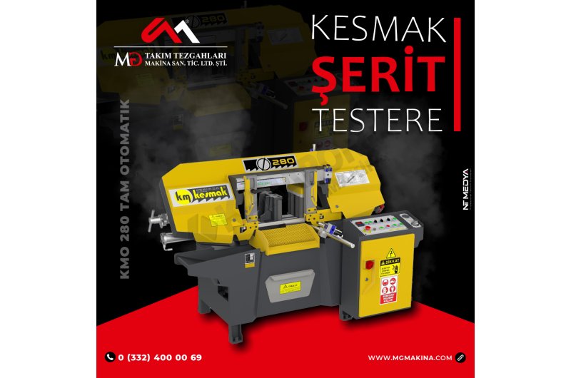 KMO 280 Tam Otomatik Kesmak Şerit Testere
