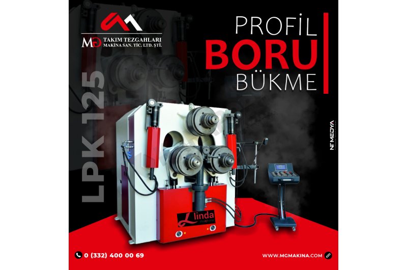 LPK 125 Profil ve Boru Bükme Makinası