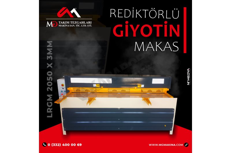 LRGM 2050 x 3mm Rediktörlü Giyotin Makas