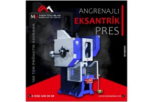 100 Ton Pnömatik Kavrama Angrenajlı Eksantrik Pres