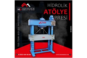 150 Ton Kollu Motorlu Hidrolik Atölye Presi