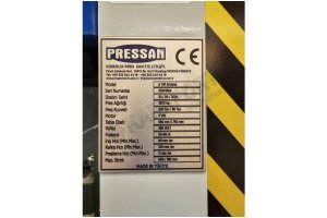 200 Ton Pressan H Tipi Sıvama Pres  Model Yılı : 2024