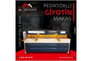 2050 x 3mm Rediktörlü Giyotin Makas