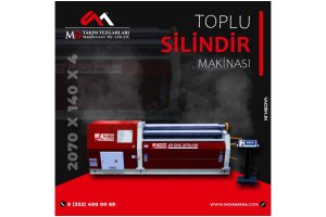 2070 x 180 x 4 Toplu Hidrolik Silindir Makinası