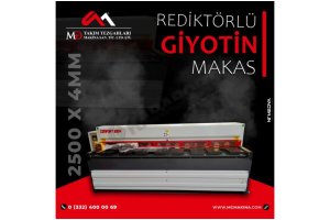 2500 x 4mm Rediktörlü Giyotin Makas - Guillotine Machines ( SIFI