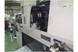 3 Adet 2022 Tsugami B0386L-III CNC Kayar Otomat Tezgahı ve Sürü