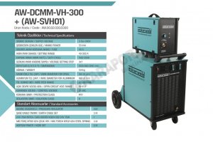 300 Amp Mıg Mag Çantalı Gaz Altı Kaynak Makinesi