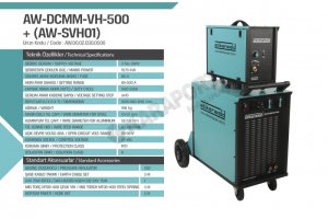 500 Amp Mıg Mag Gaz Altı Kaynak Makinesi
