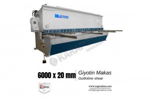 6000 x 20mm guillotine Shear - Giyotin Makas