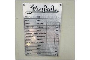 BAYKAL MARKA 2600 X 4 MM CNC HİDROLİK ABKANT PRES 1996