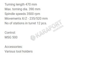 CNC Torna MORİ SEİKİ SL 253/500