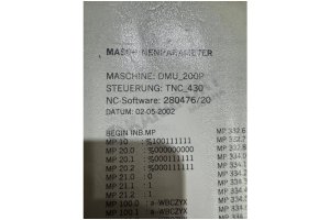 Deckel Maho DMU 200 P 5 Eksen Dik CNC İşleme Merkezi–2002