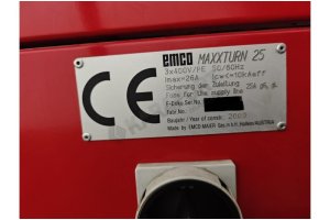 Emco Maxturn 25 C-Y Eksen Karşı Ayna CNC Torna ve Çubuk Sürücü–2