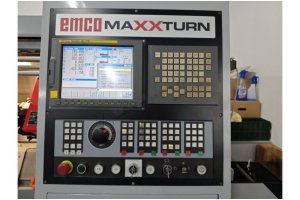 Emco Maxturn 25 C-Y Eksen Karşı Ayna CNC Torna ve Çubuk Sürücü–2