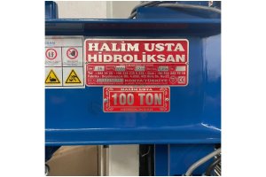 HİDROLİKSAN MARKA 100 TON HİDROLİK ATOLYE PRESİ SIFIR
