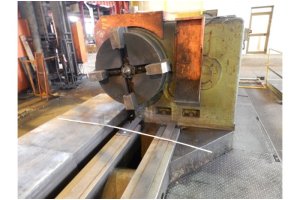Hoesch MFD Çap 1400 Boy 6500 mm CNC Torna Tezgahı