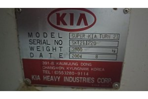KIA CNC TORNA SUPER KIA TURN 21