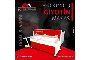 LRGM 1550 x 4mm Rediktörlü Giyotin Makas - Guillotine Machines