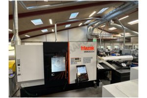 Mazak HQR 200 MSY Çift Ayna ve Spindle C-Y Eksen CNC Torna ve Sü