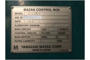 Mazak Integrex E-650H-SII 5 Eksen CNC Tornalama Merkezi -2007