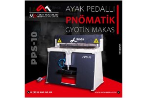 PPS-10 Ayak Pedallı Pnömatik Giyotin Makas