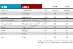 PPS-12 Ayak Pedallı Pnömatik Giyotin Makas