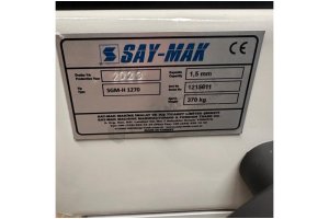 	SAYMAK MARKA 127 X 1.5 MM KOLLU GİYOTİN MAKAS