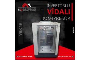 VEK 15 İnvertörlü Vidalı Kompresör