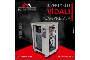 VEK 150 İnvertörlü Vidalı Kompresör
