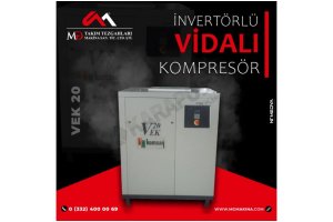 VEK 20 İnvertörlü Vidalı Kompresör