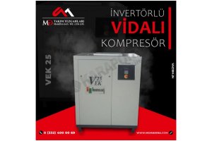 VEK 25 İnvertörlü Vidalı Kompresör