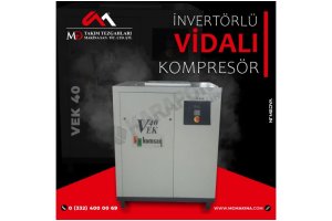 VEK 40 İnvertörlü Vidalı Kompresör