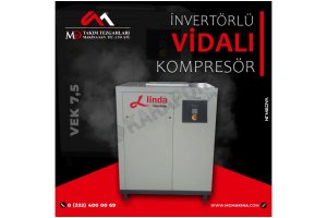 VEK 7,5 İnvertörlü Vidalı Kompresör