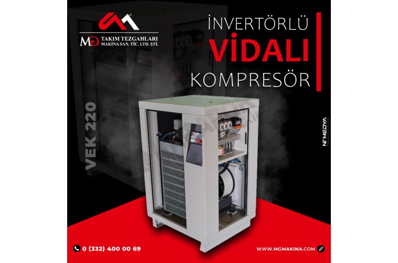 VEK 220 İnvertörlü Vidalı Kompresör